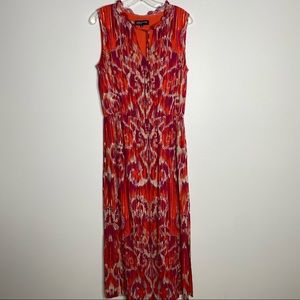 3/$30! Jones New York vibrant sleeveless maxi dress size 8 - EUC